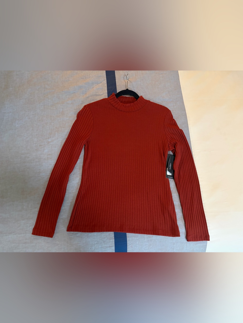 Liverpool Los Angeles Ribbed Knit Top – Cinnamon Rust – Size Small – NWT